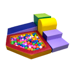 Piscina acolchada para estimulación sensorial de niños