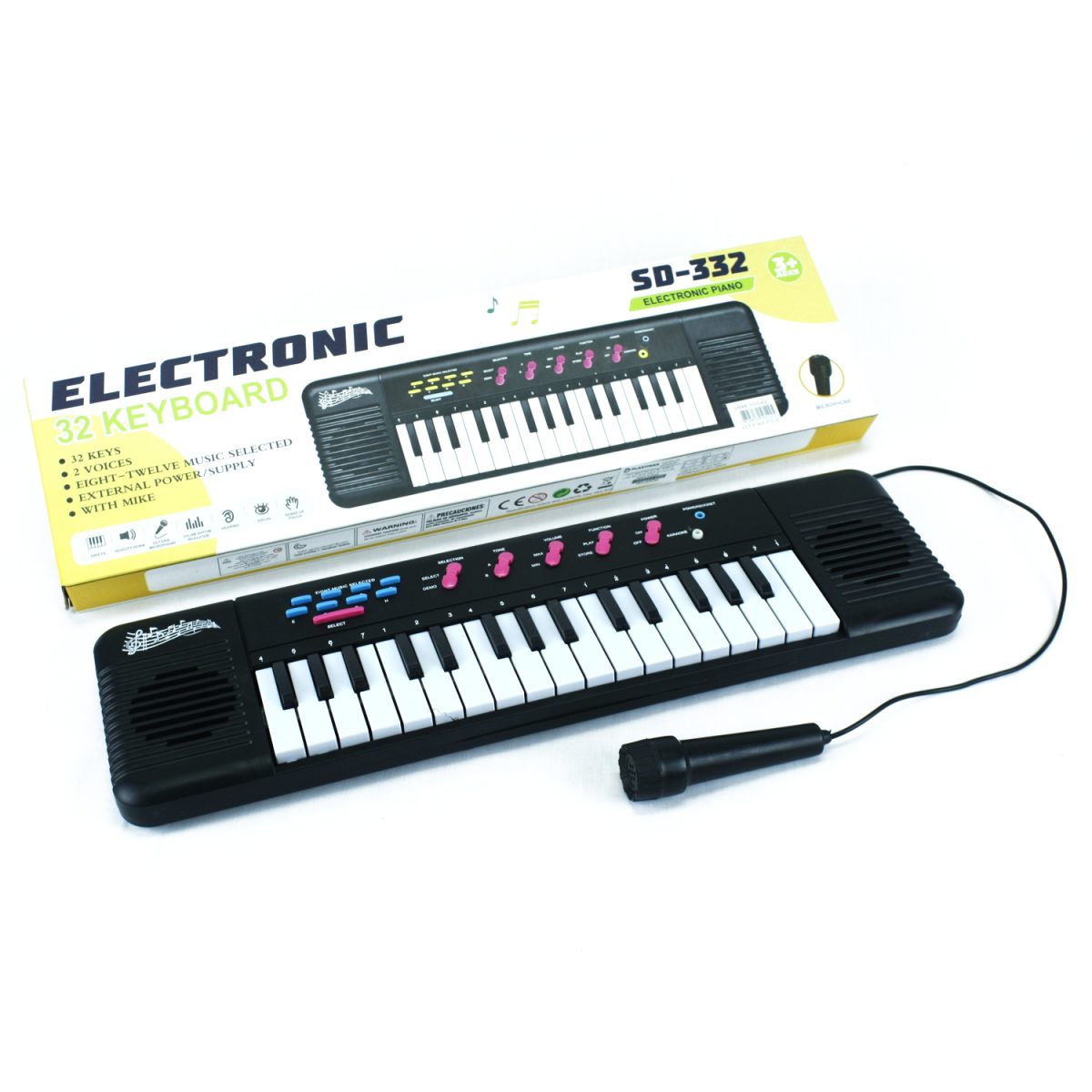 teclado musical 32 teclas niños con micrófono