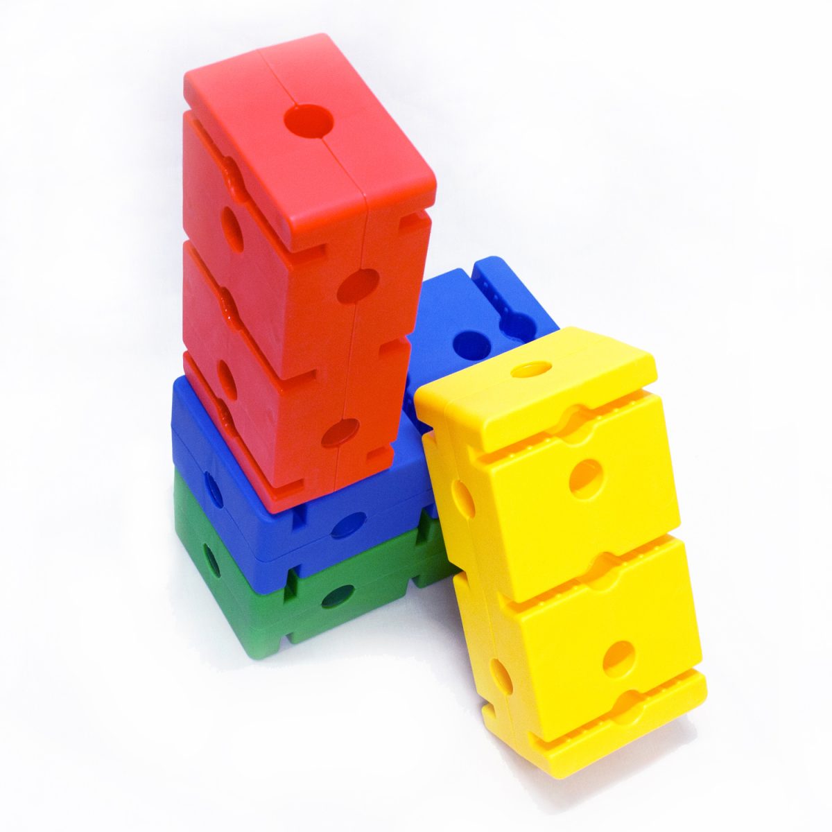 bloques tubo para equilibrio y coordinación